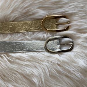 Michael Kors designer belts.